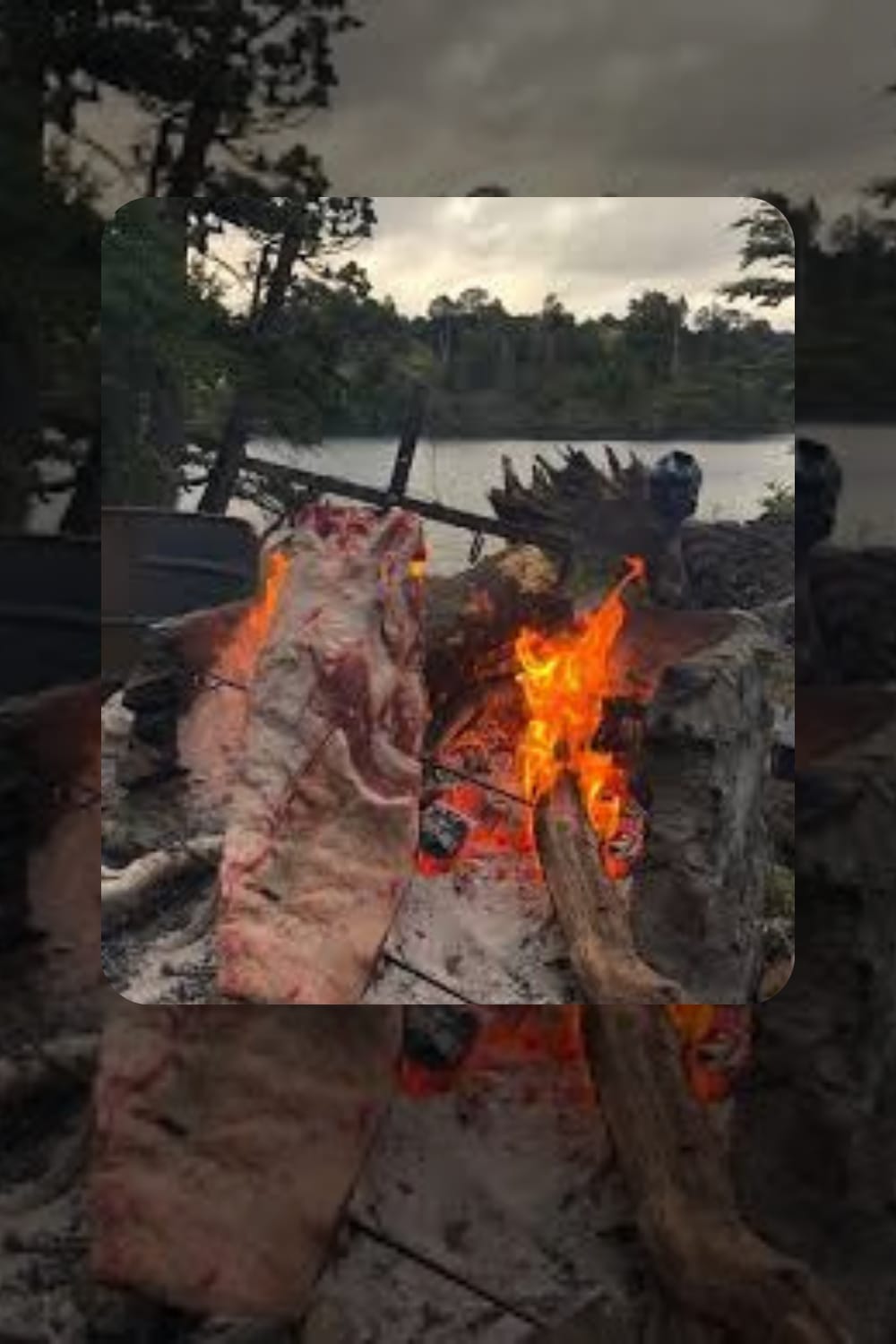 Asado o pescado frito con ensaladas